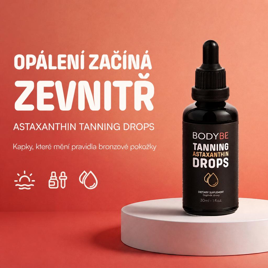 ASTAXANTHIN TANNING DROPS – opálení začíná zevnitř