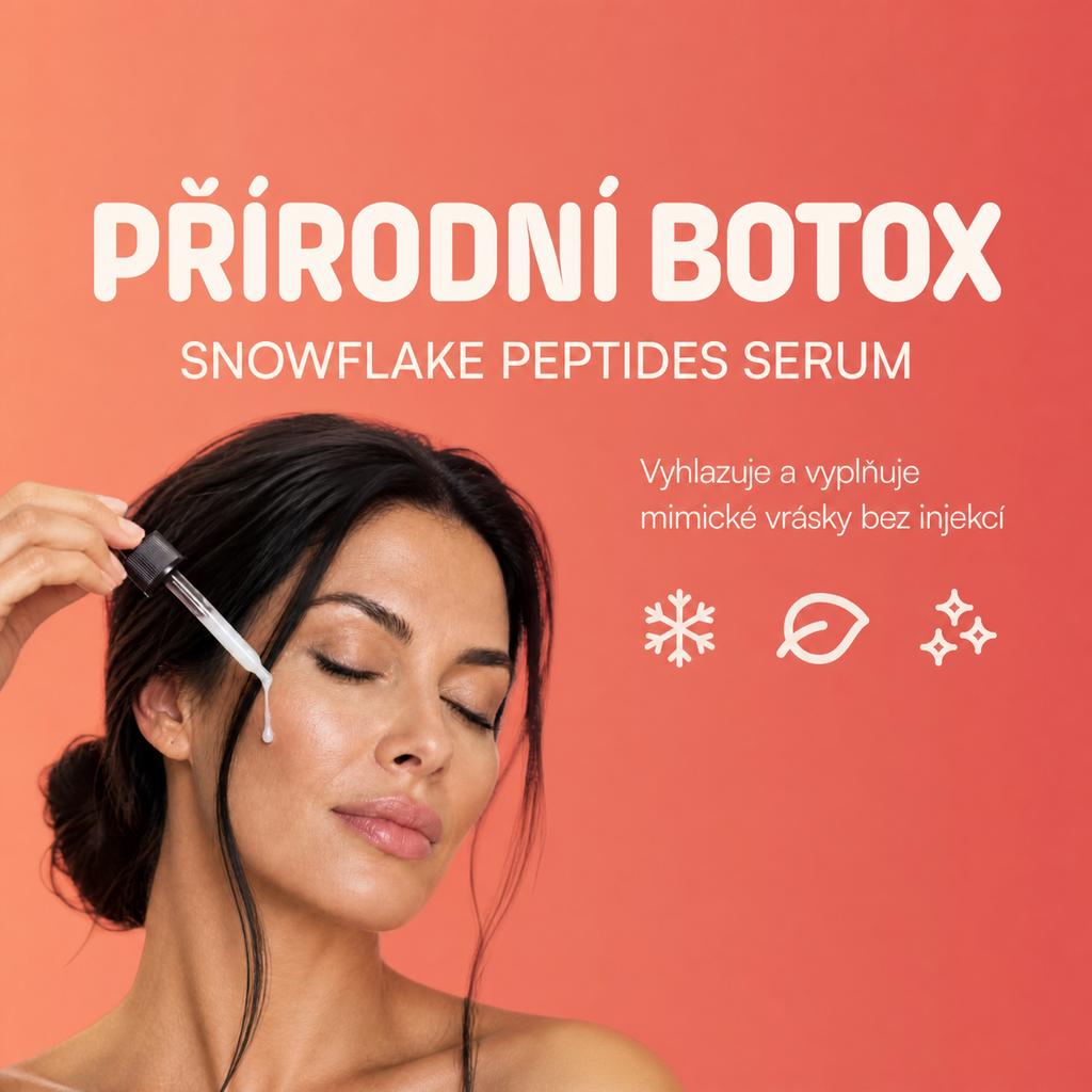 SNOWFLAKE PEPTIDES SERUM – anti-aging péče s modelkou