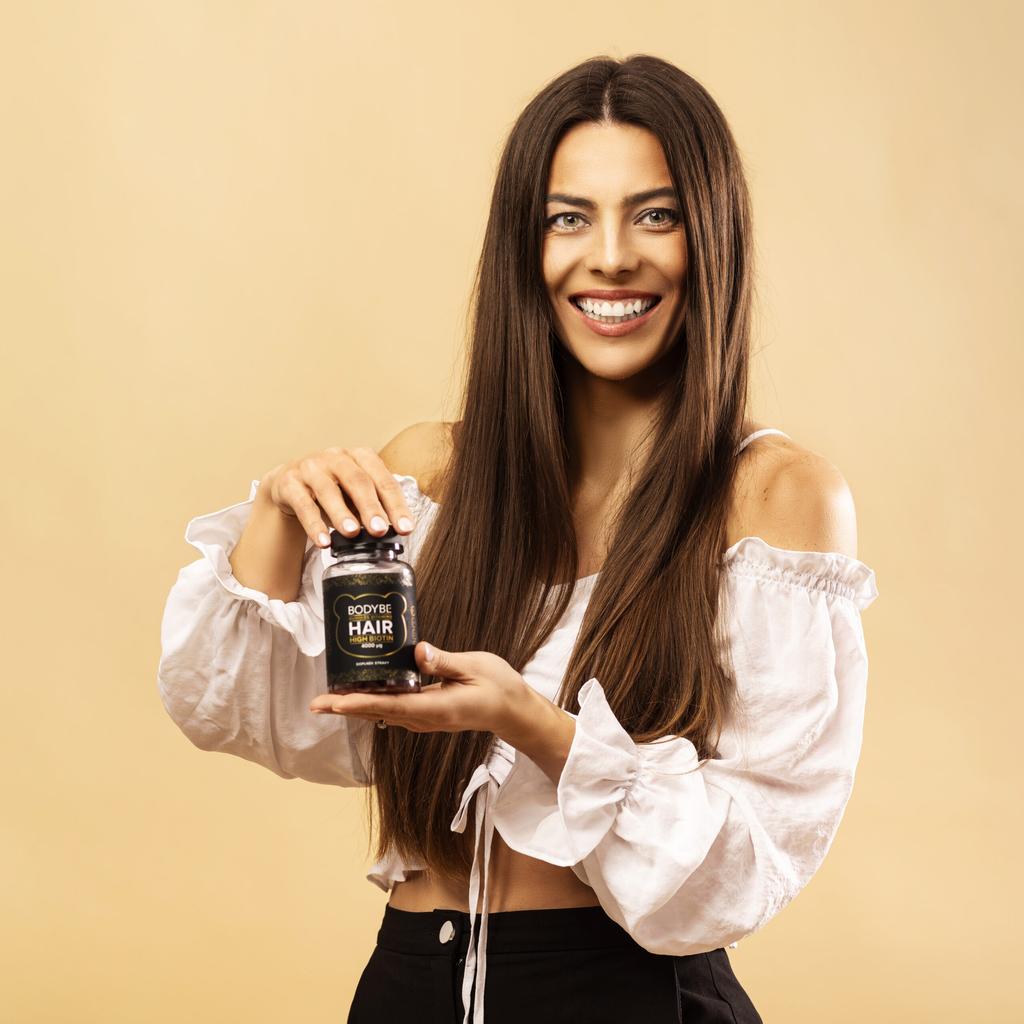 HAIR GUMMIES VITAMINS HIGH BIOTIN – Veganské vitamíny na vlasy – 60ks