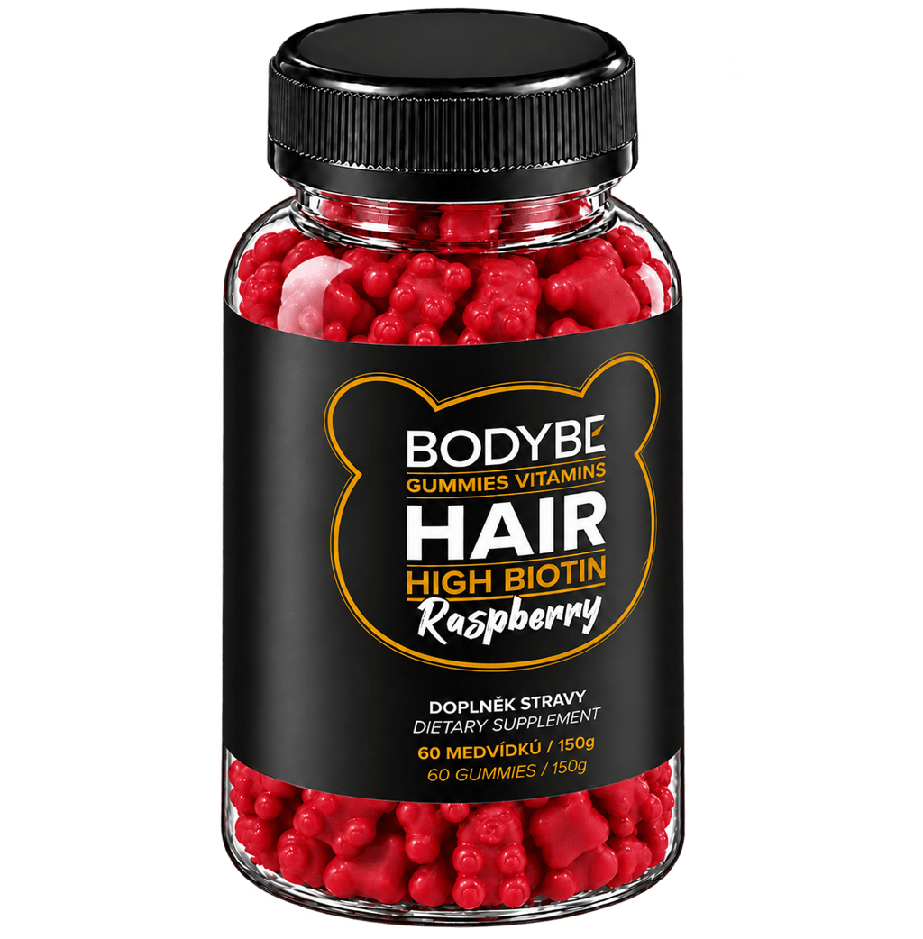 BODYBE Hair Gummies – pohled zleva